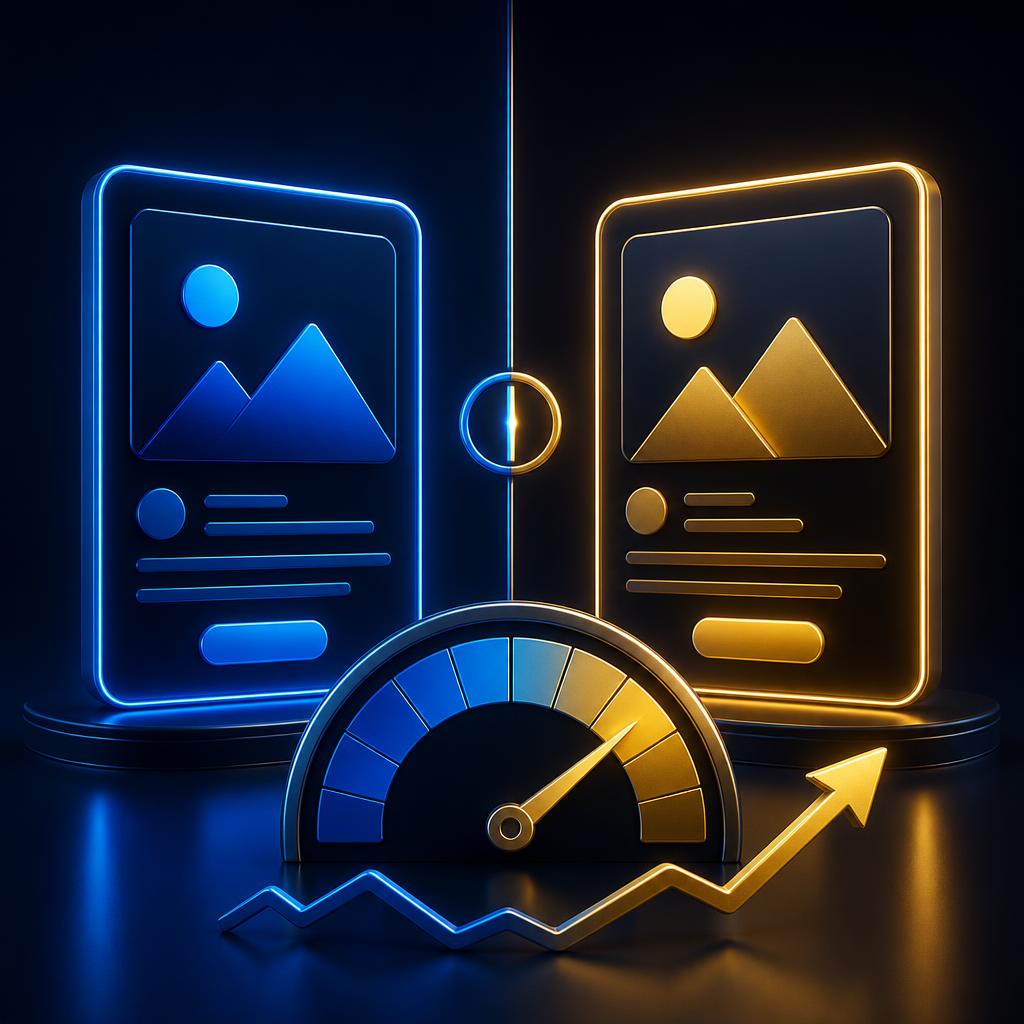 Test A/B annonces Google Ads RSA variantes titres descriptions CTR taux de conversion expérience Google Ads Ad Strength optimisation continue landing page message match agence Google Ads primée Speedizycom